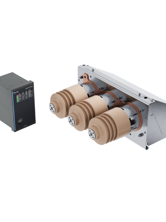 AQuench controller on the left and AQuench arc quenching device on the right