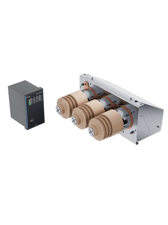 AQuench controller on the left and AQuench arc quenching device on the right