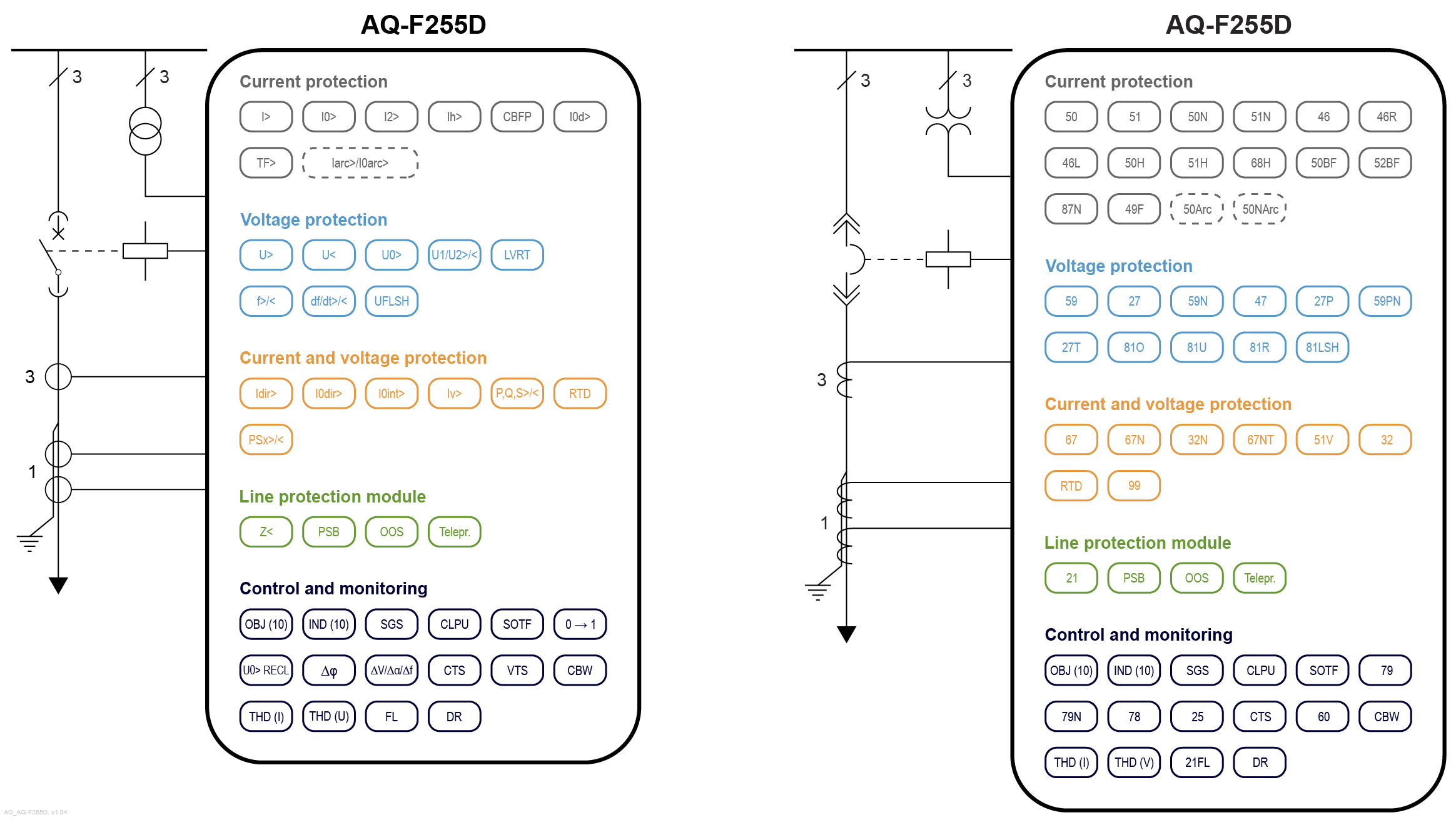 AQ-F255D application drawings, v1.04