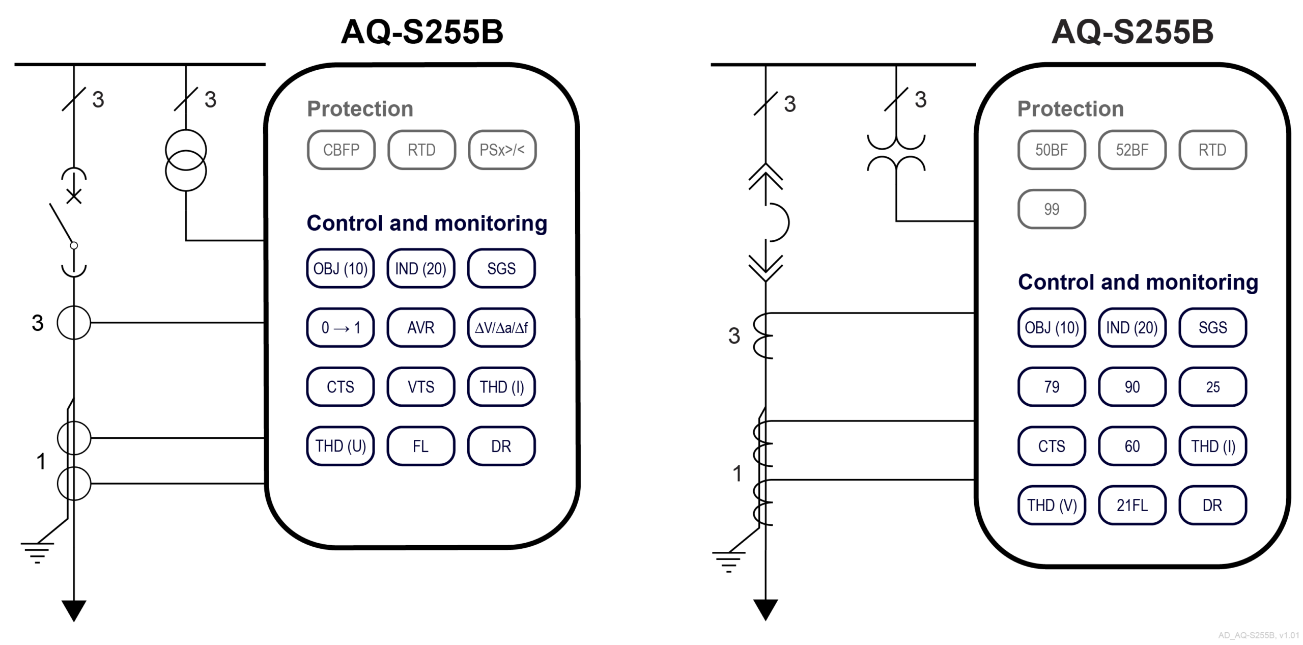 AQ-S255B application drawings, v1.01